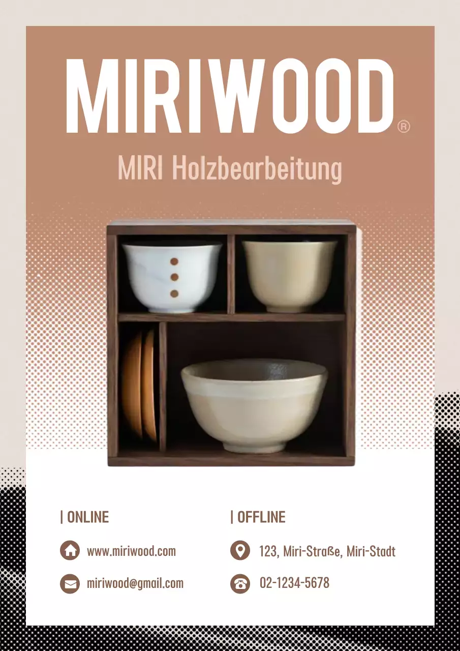 Förderung des braunen modernen Kunsthandwerks