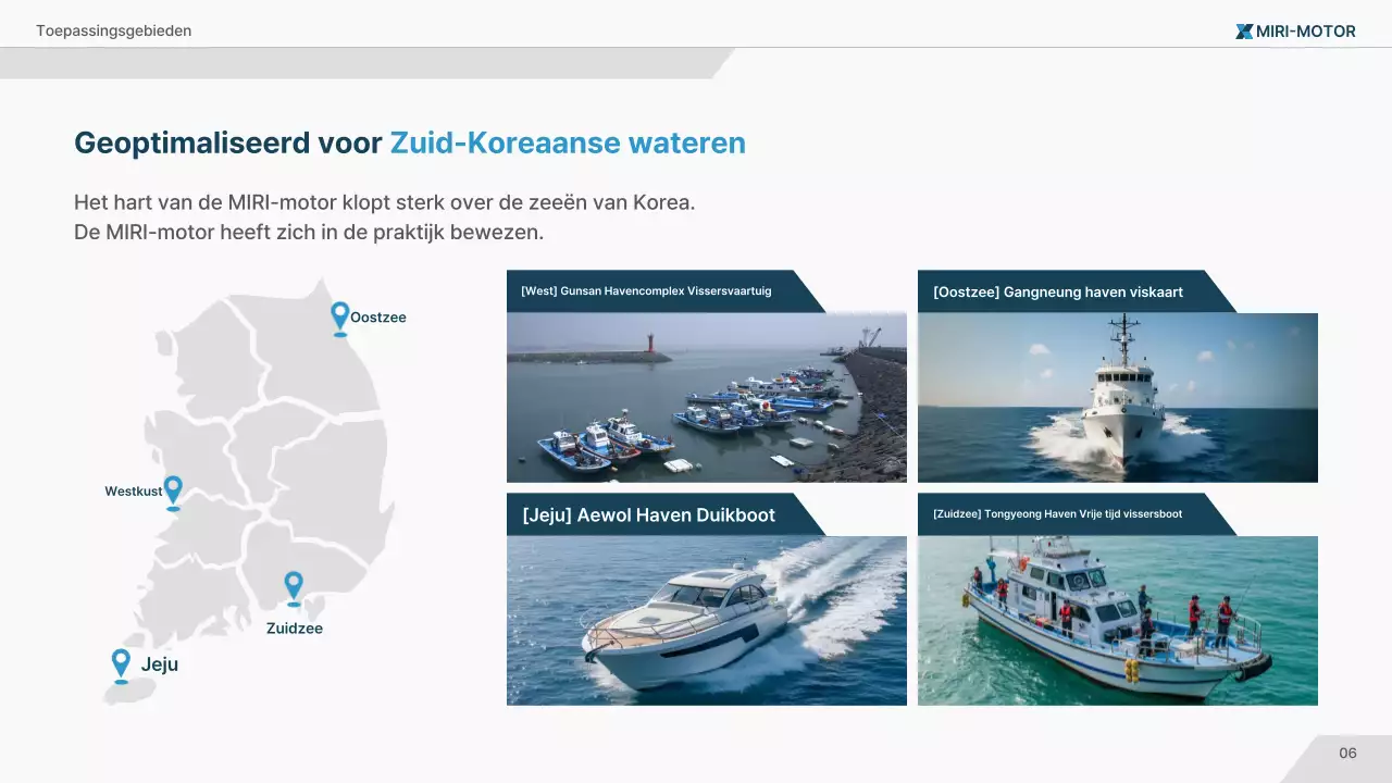 Marineblauwe moderne maritieme technologie advertentie