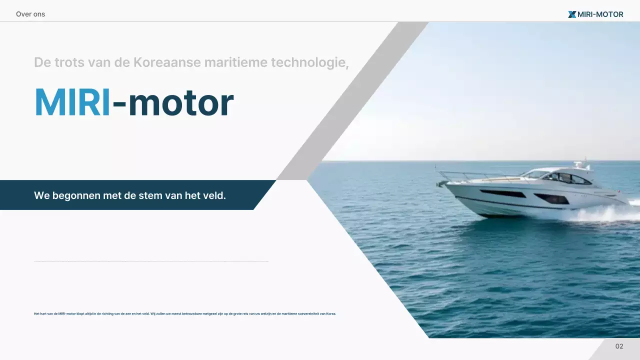 Marineblauwe moderne maritieme technologie advertentie