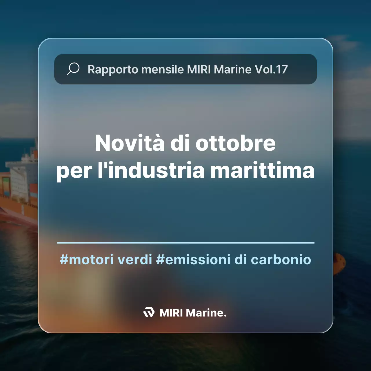 Rapporto sull'industria marina moderna blu