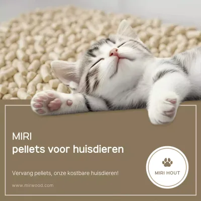 Beige Simple Pet Pellet Advertentie