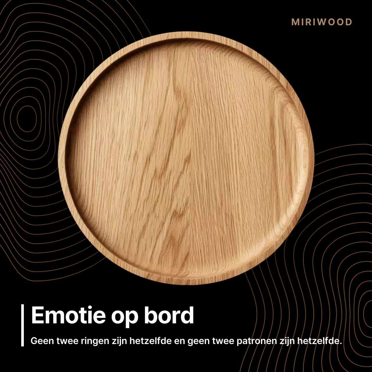 Bruine minimalistische design advertentie