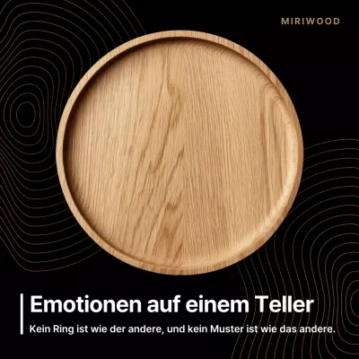 Braune Anzeige im minimalistischen Design