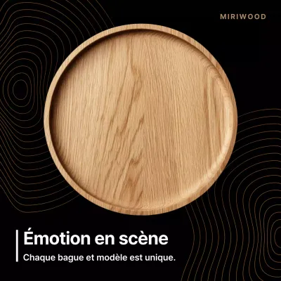 Publicité de design minimaliste marron