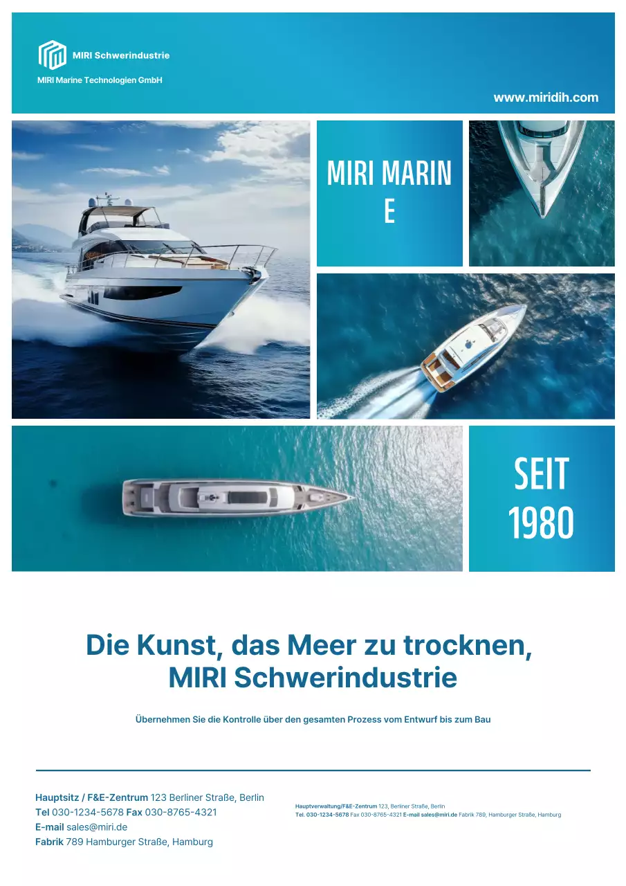 Blue Modern Marine Technology Promotion
