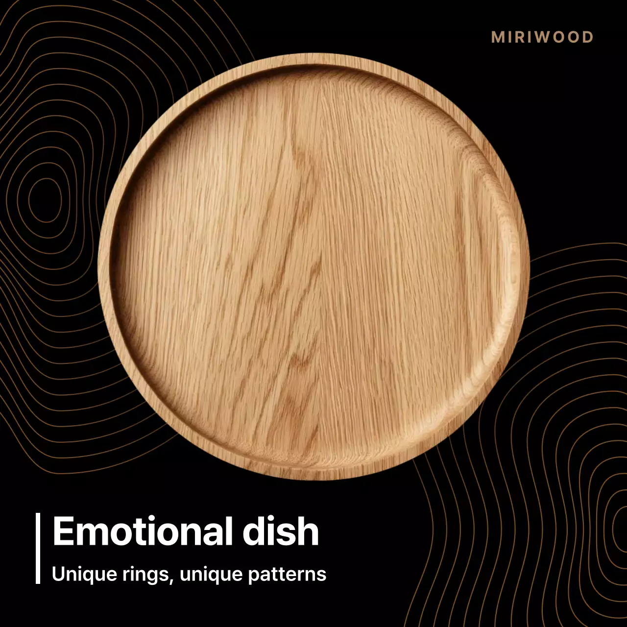 Anúncio de design minimalista marrom