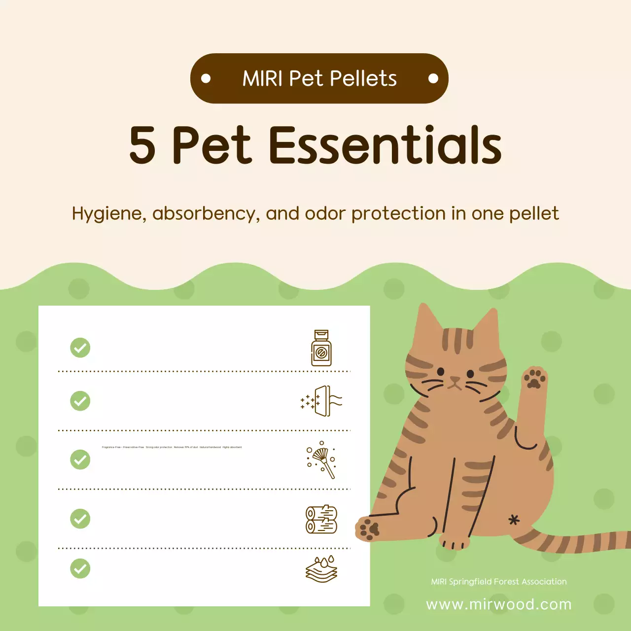 Khuyến mãi viên thức ăn cho thú cưng đơn giản màu be