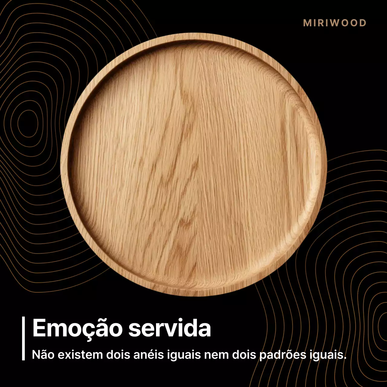 Anúncio de design minimalista marrom