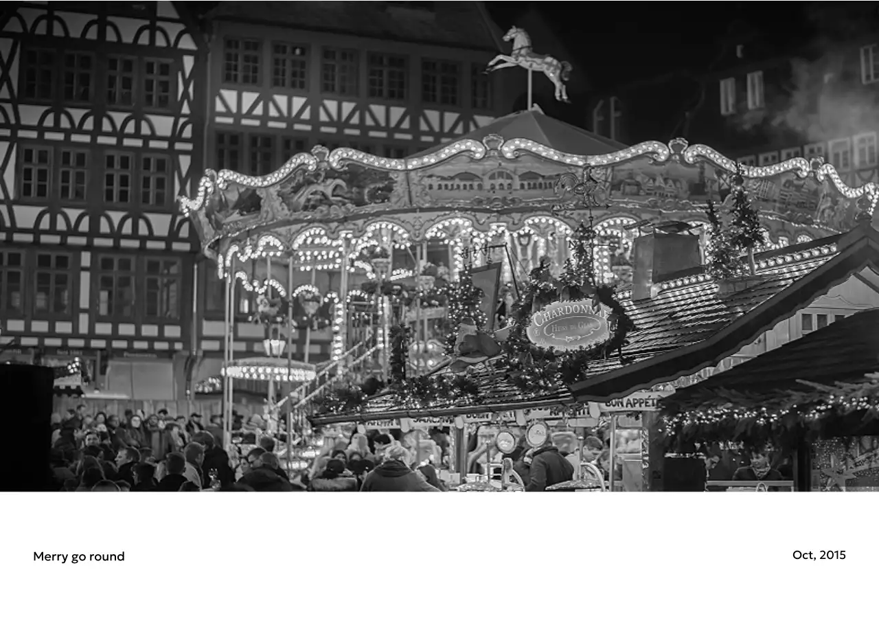 すっきりとした都会的な雰囲気のフォトカレンダー