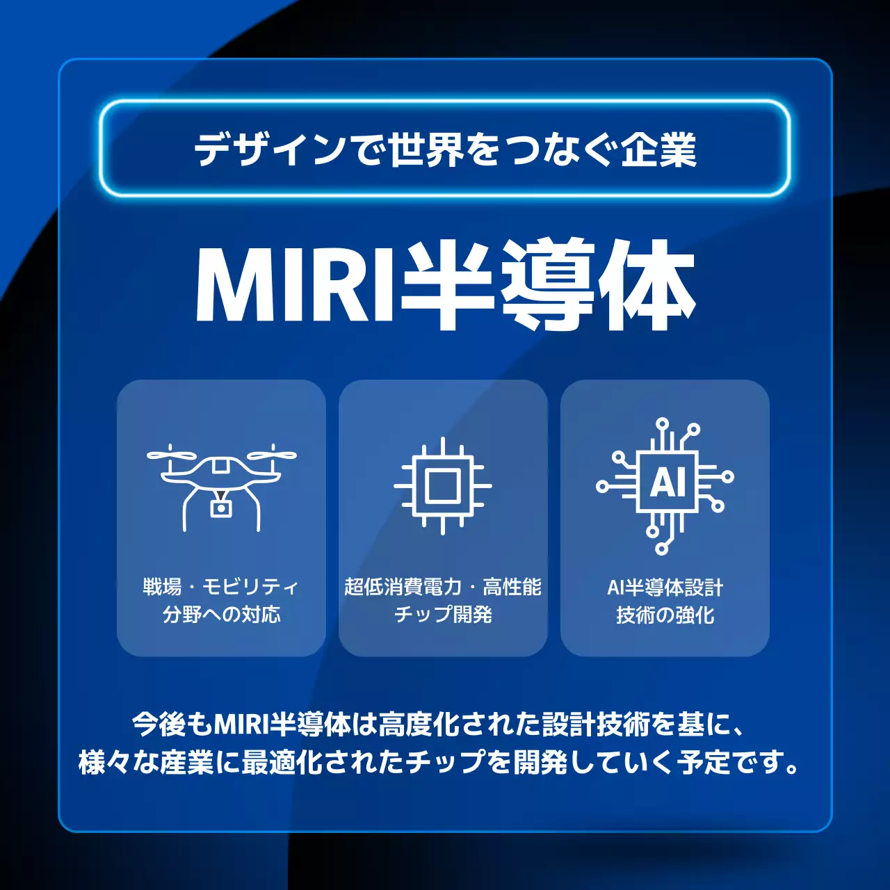 青 モダン 半導体 ポスター