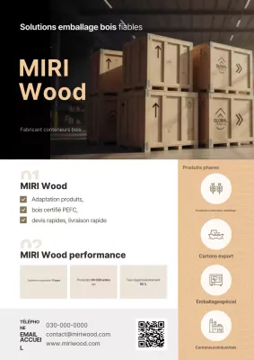 Publicité d'emballage moderne beige