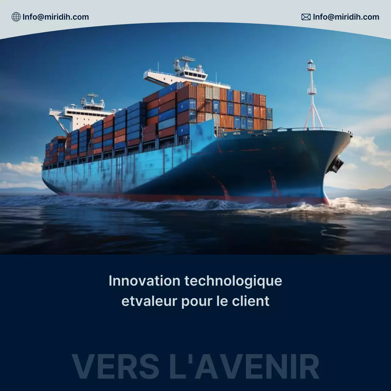 Convention maritime moderne orange