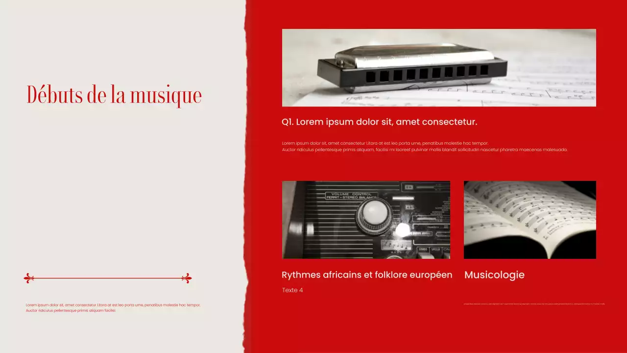 Guide de musique classique rouge