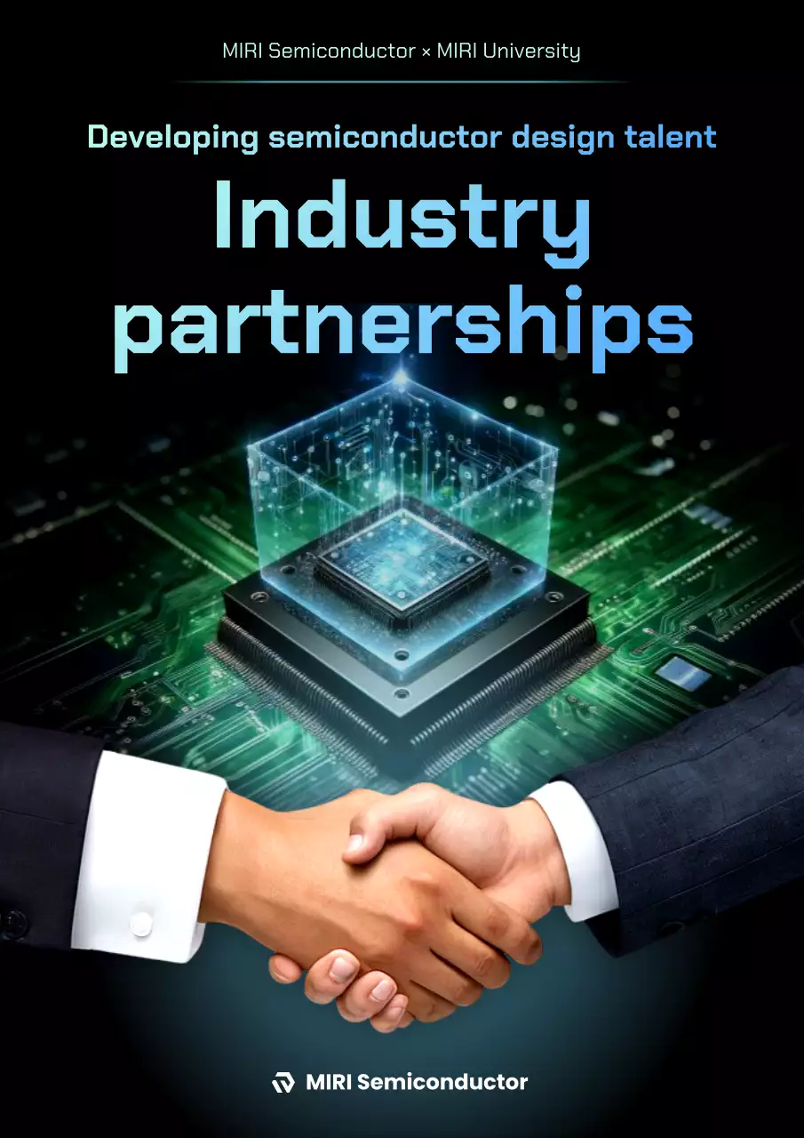 green modern semiconductor promotion