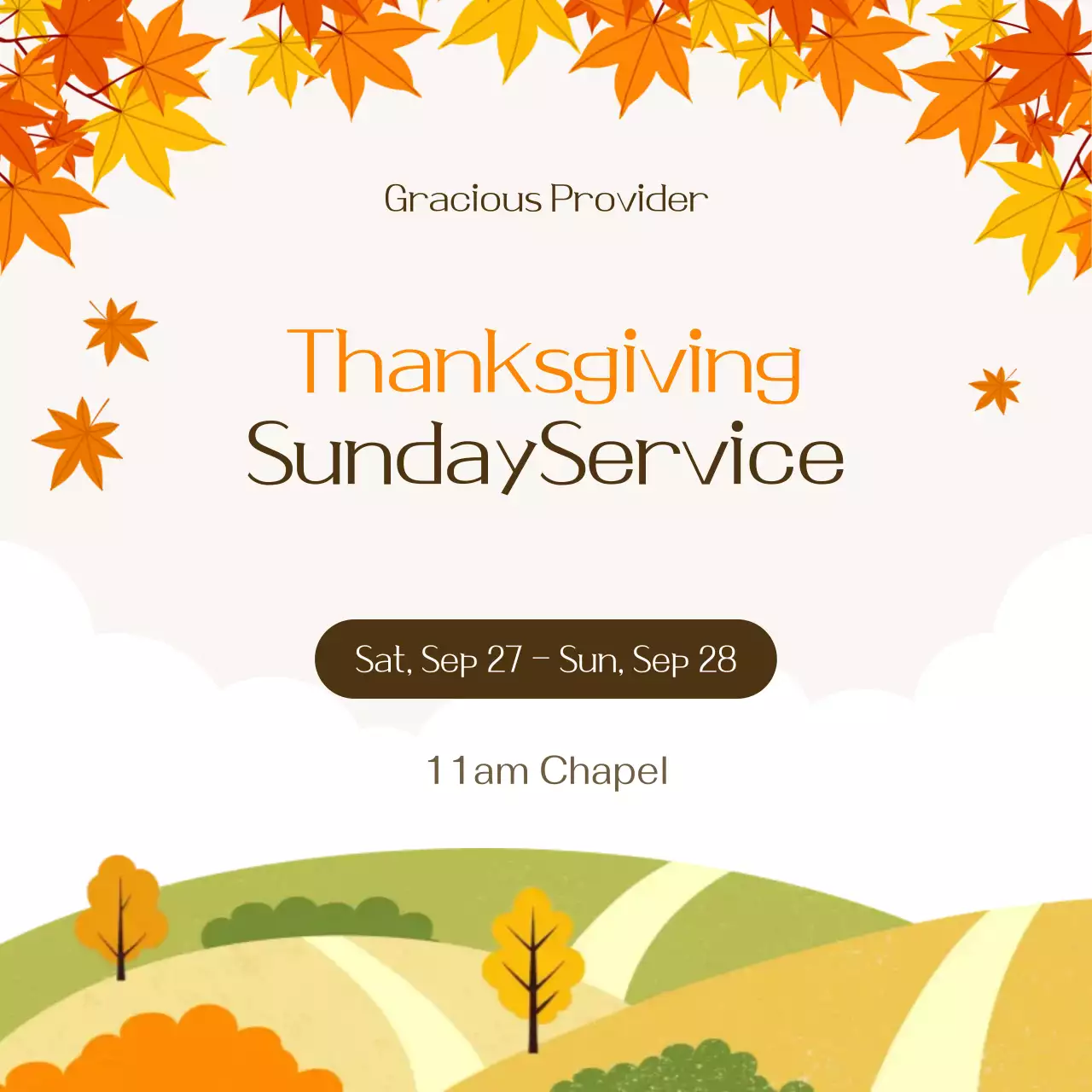 Orange Simple Worship Guide