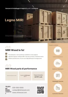 Pubblicità di imballaggio moderno beige