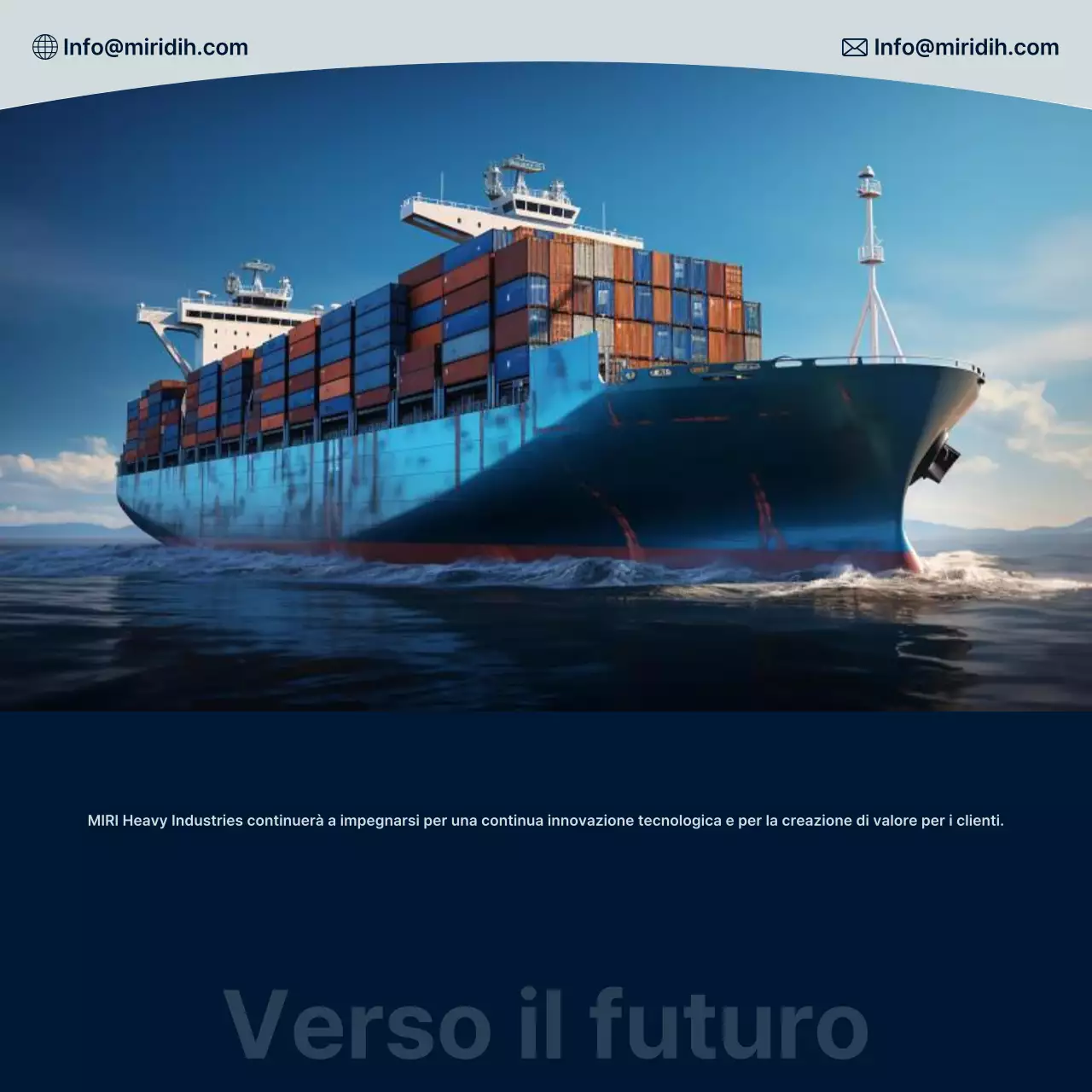 Convenzione marittima moderna arancione