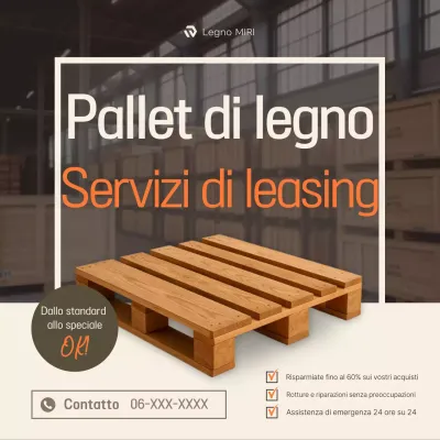 Pubblicità Beige Simple Logistics