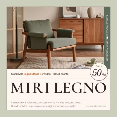 Sconto per mobili semplici color cachi