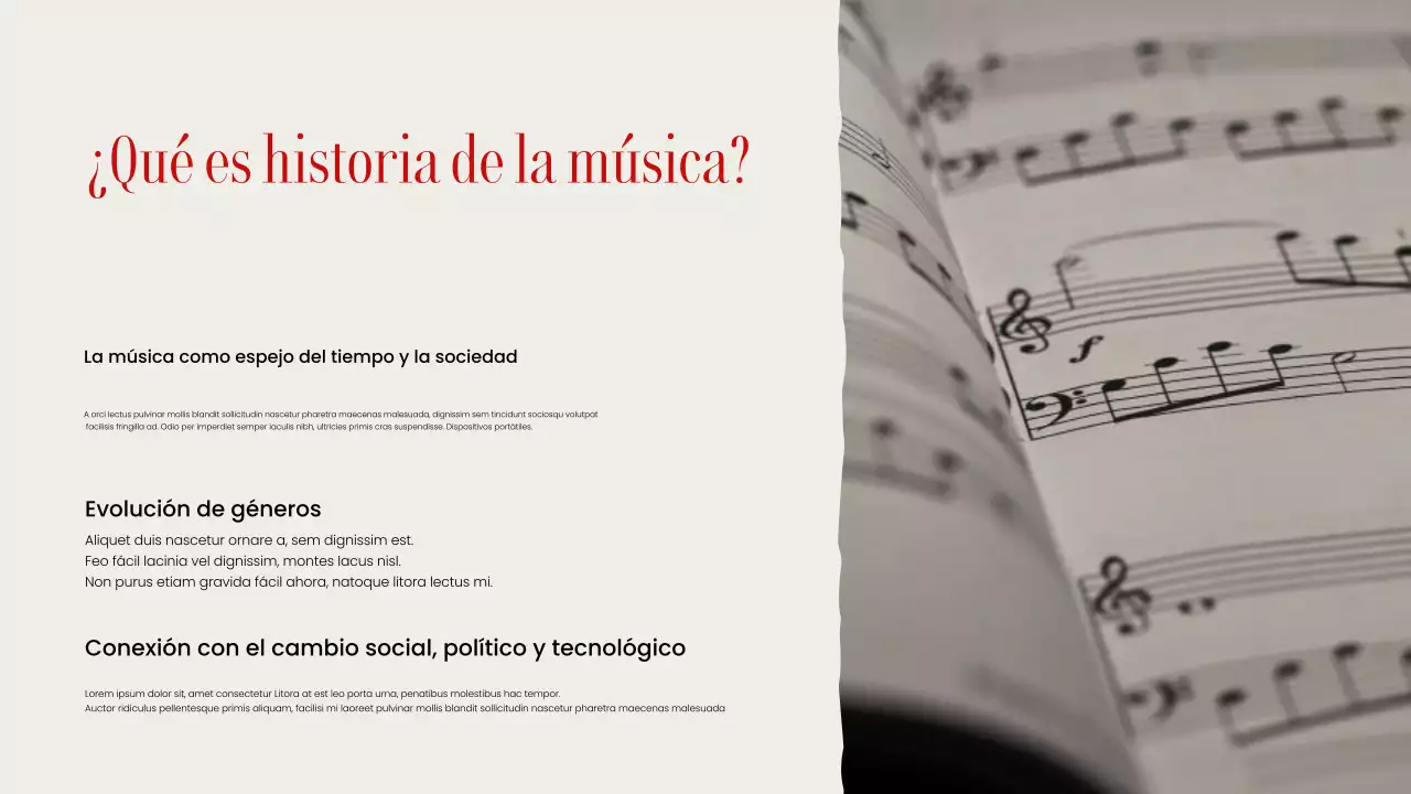 Guía de música clásica roja