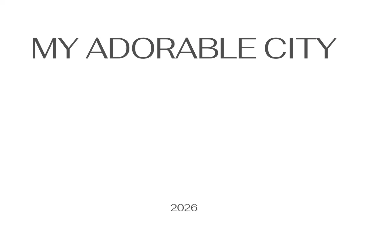 すっきりとした都会的な雰囲気のフォトカレンダー