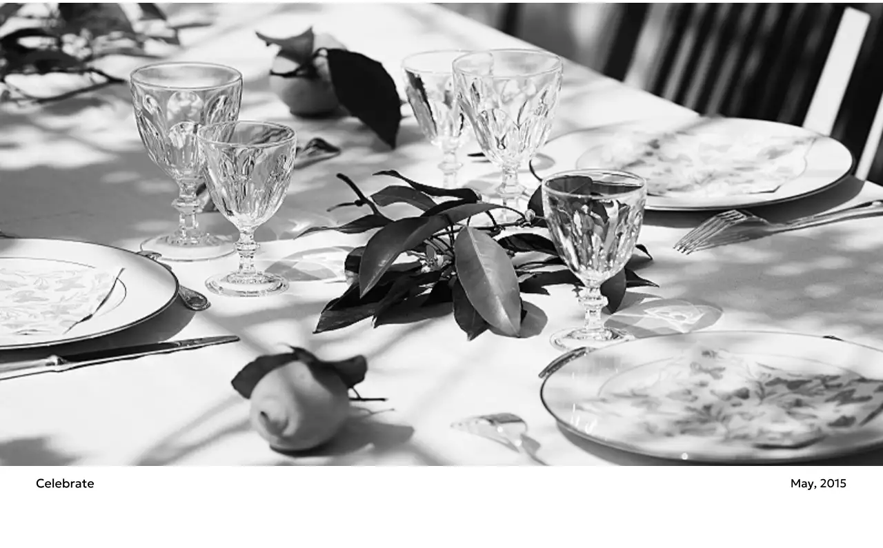 すっきりとした都会的な雰囲気のフォトカレンダー