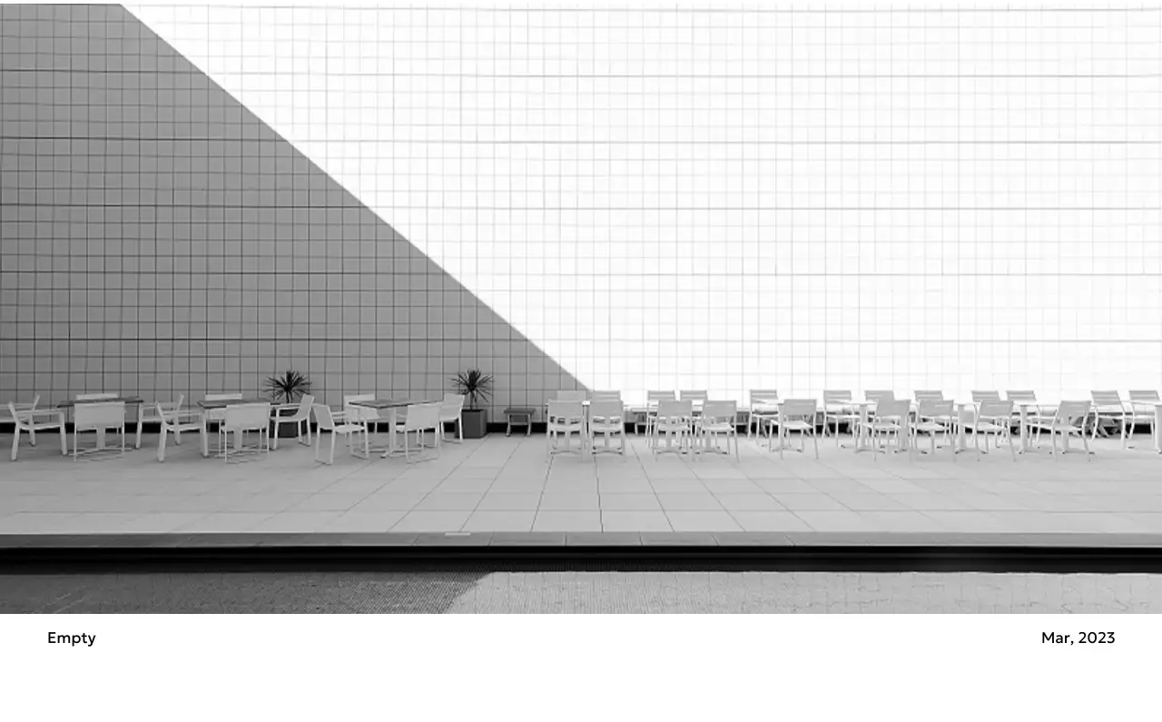 すっきりとした都会的な雰囲気のフォトカレンダー