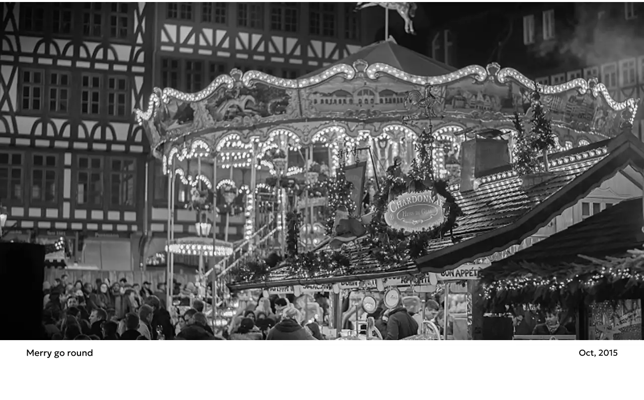 すっきりとした都会的な雰囲気のフォトカレンダー