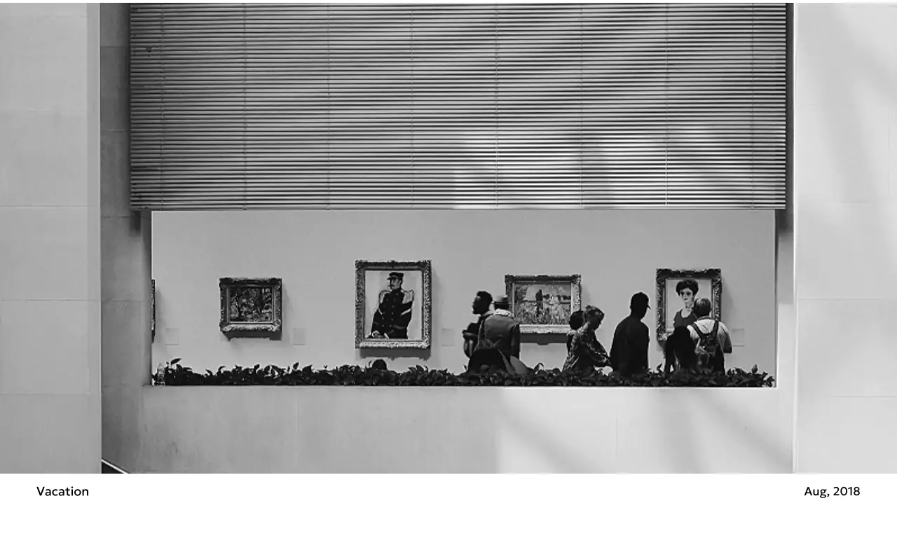 すっきりとした都会的な雰囲気のフォトカレンダー