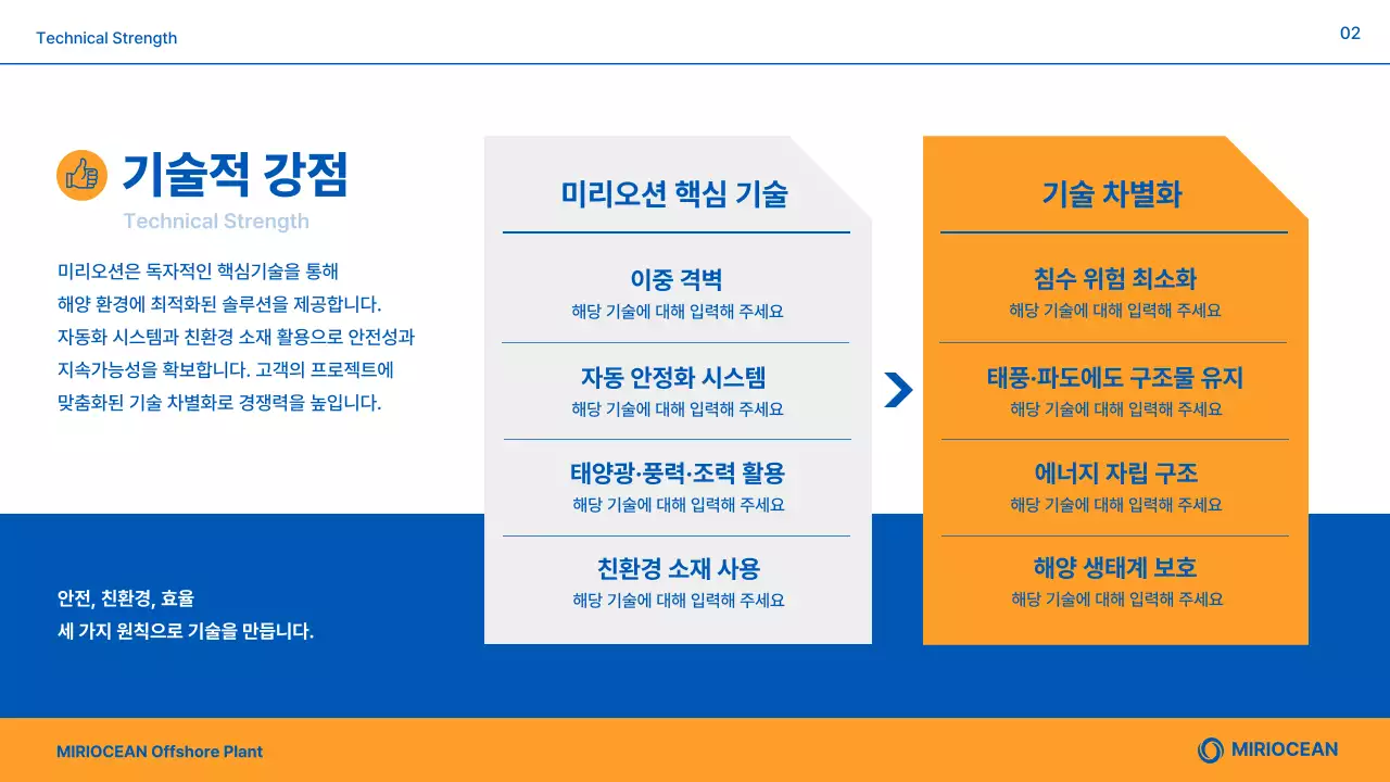 파랑 모던 해양플랜트 제품 소개