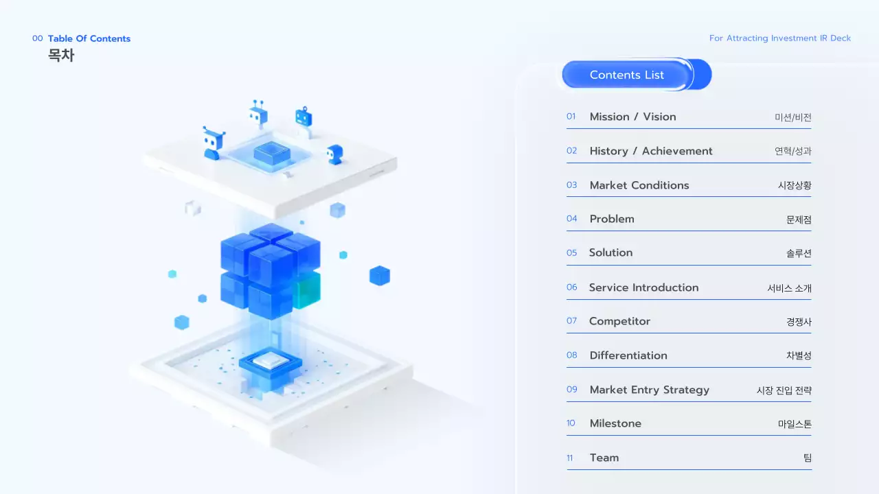 투명 비즈니스 기획서 IR