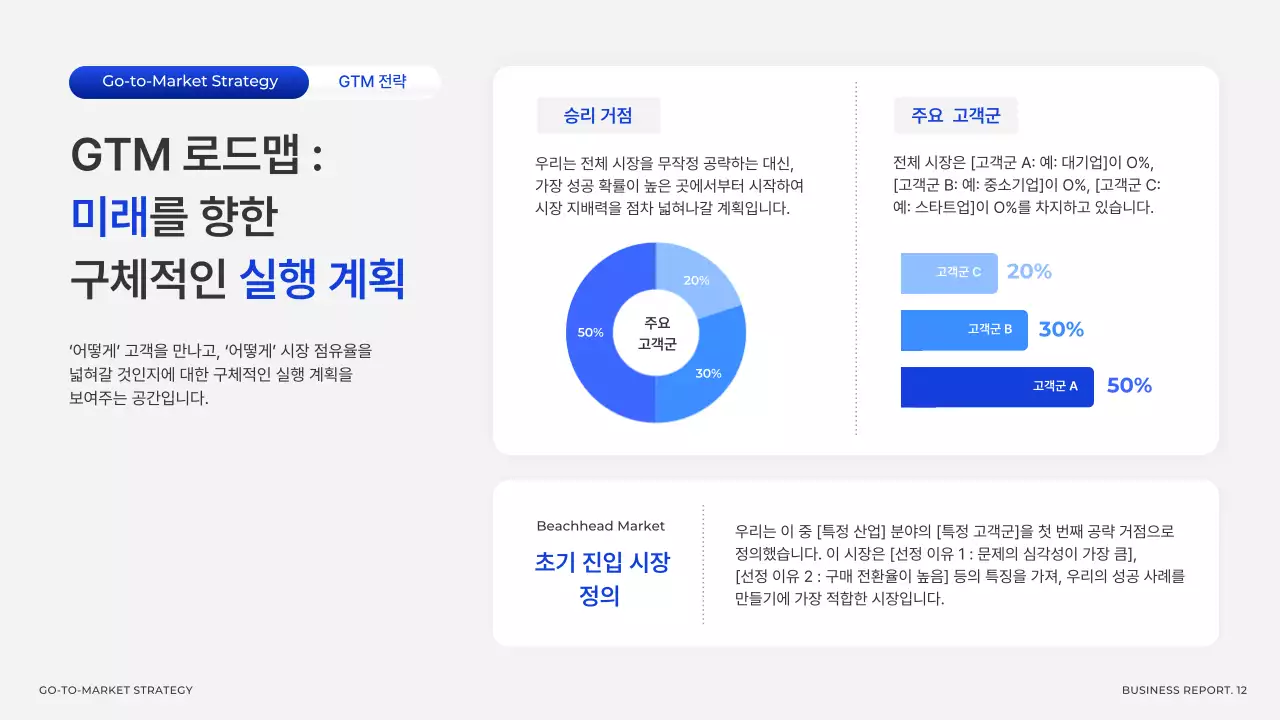 회색 모던 비즈니스 기획서