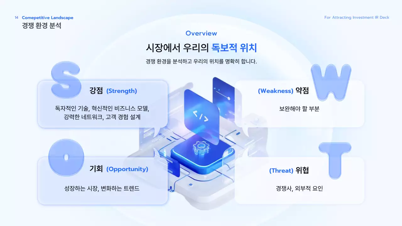 투명 비즈니스 기획서 IR