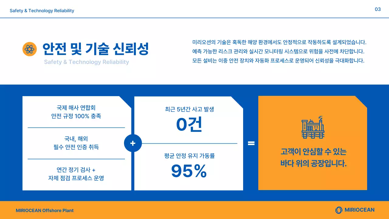 파랑 모던 해양플랜트 제품 소개