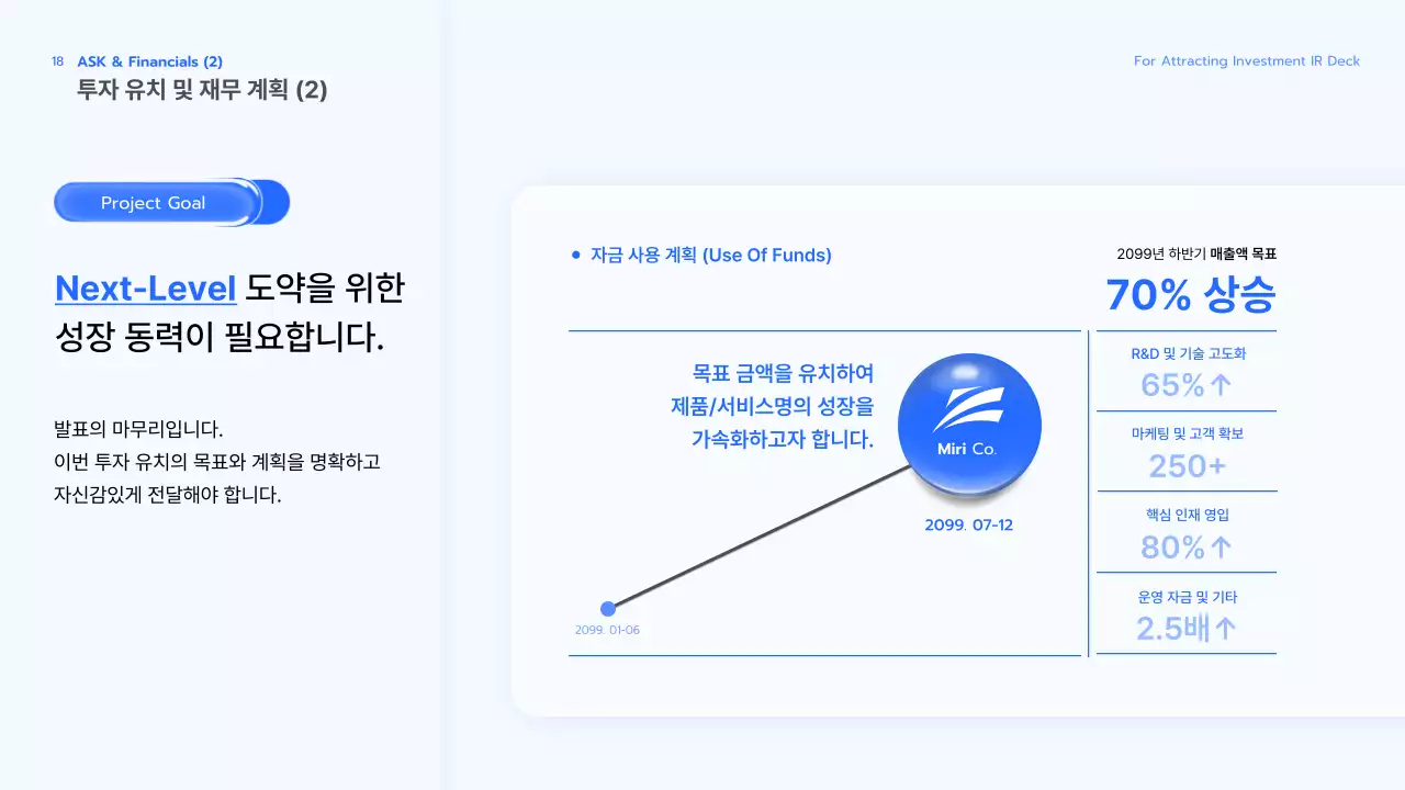 투명 비즈니스 기획서 IR