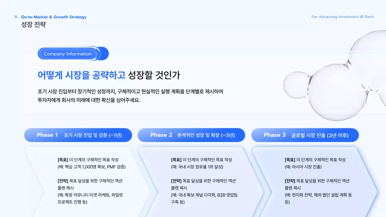 투명 비즈니스 기획서 IR