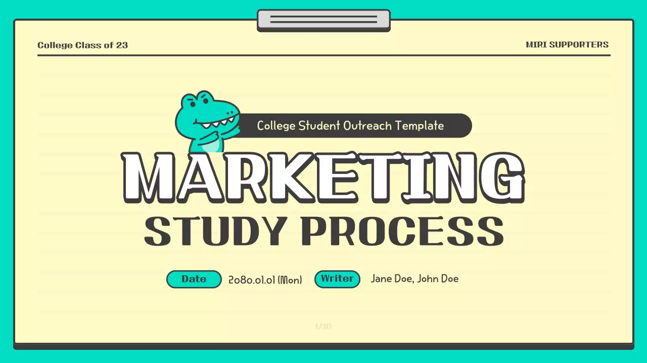 민트 플레이풀 마케팅 가이드 프레젠테이션