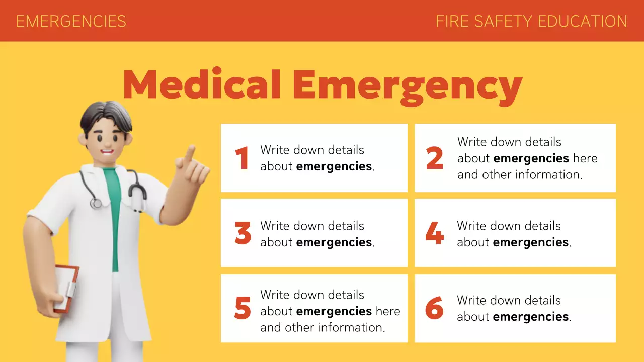 Orange Professional Fire Guide Presentation