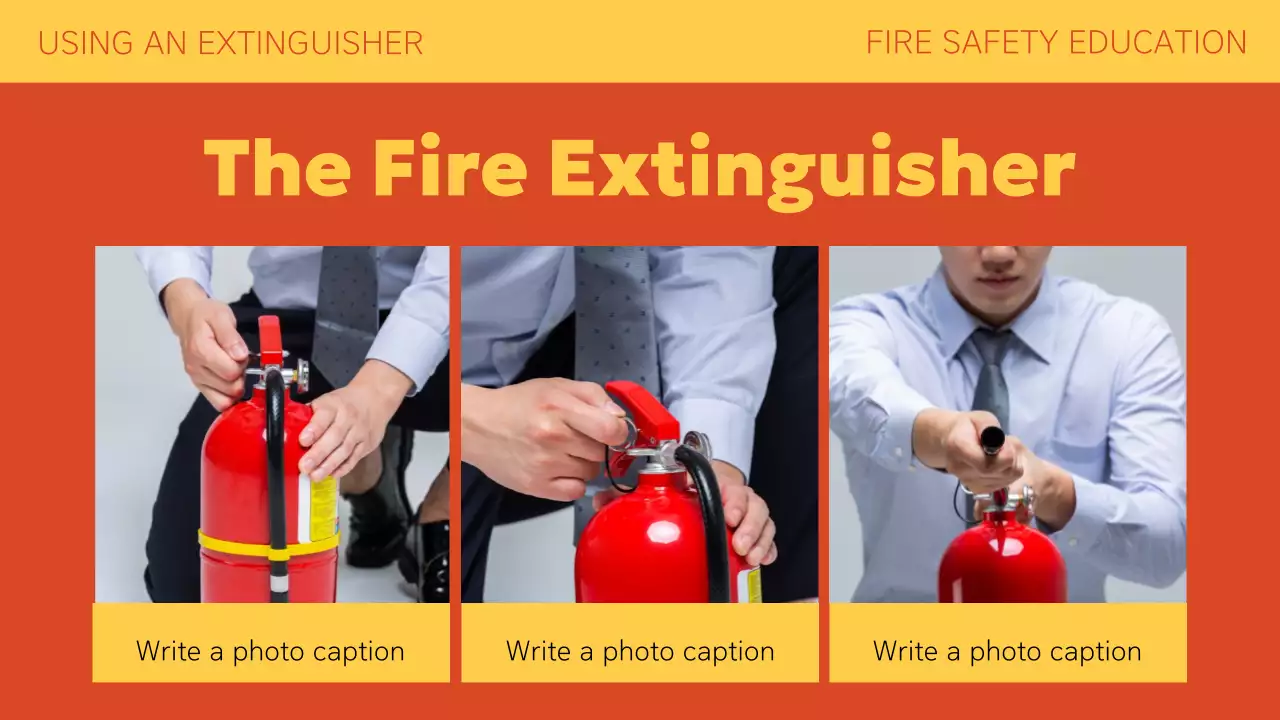 Orange Professional Fire Guide Presentation