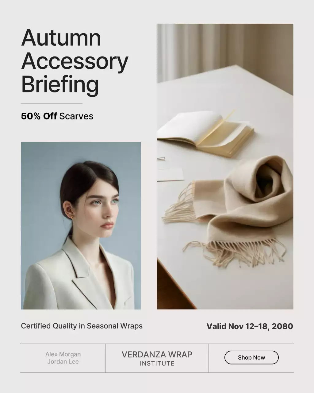 Beige Modern Fashion Promotion Instagram Post