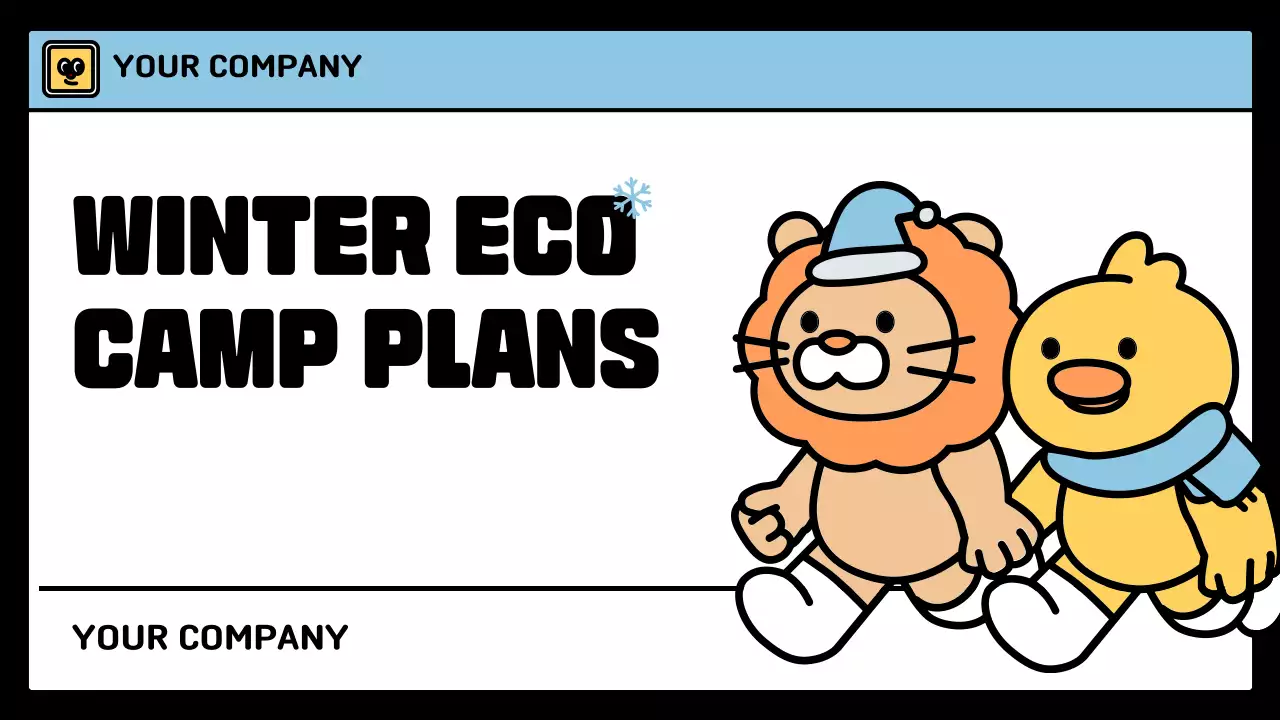 Colorful Retro Eco Camp Plans Presentation