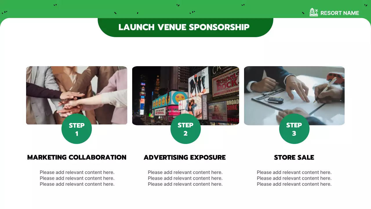 블루 레트로 파트너십 제안 프레젠테이션