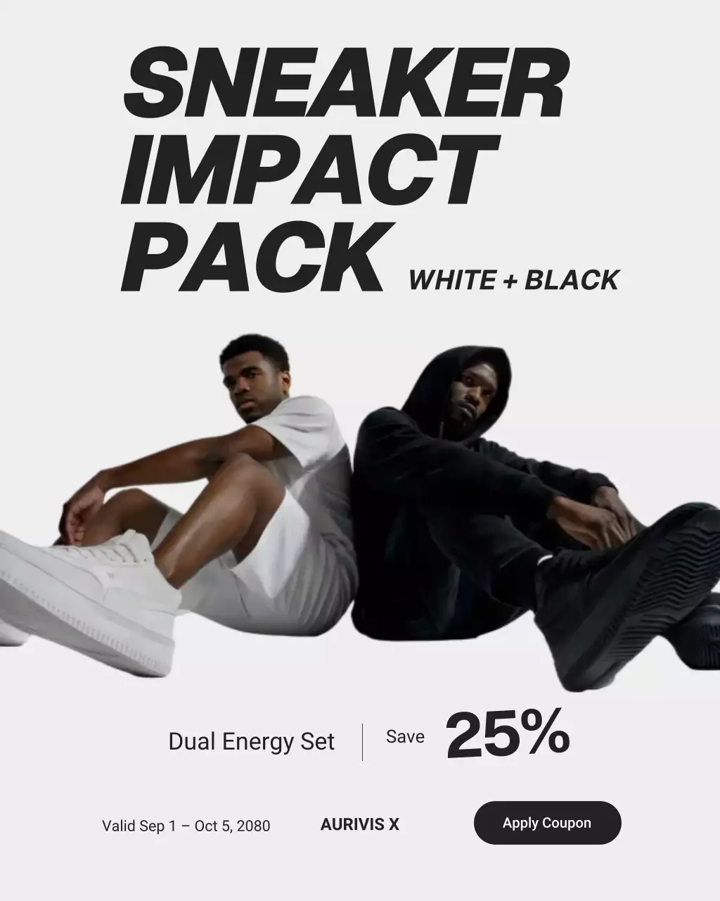 Black Modern Sneaker Promotion Instagram Post