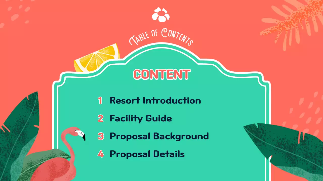 코럴 트로피컬 워터파크 제안 프레젠테이션