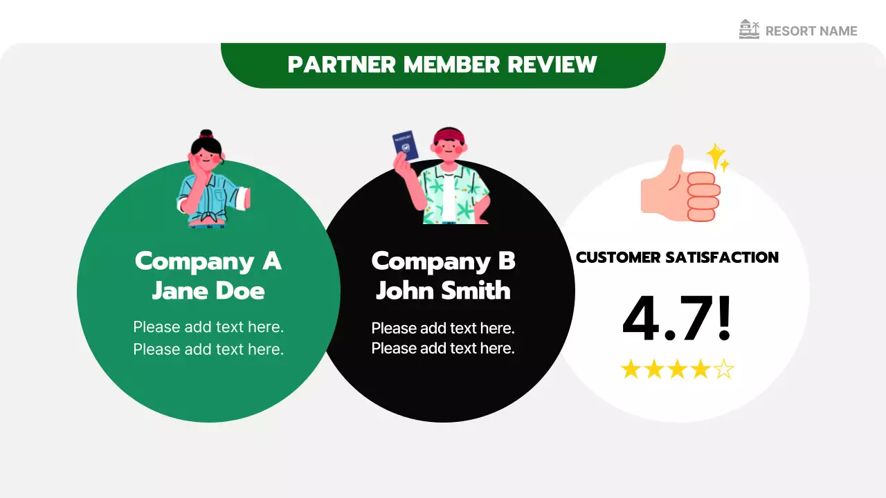 블루 레트로 파트너십 제안 프레젠테이션