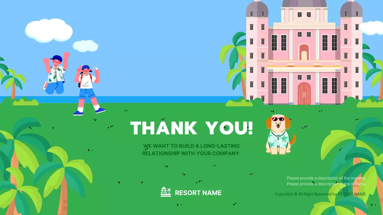 블루 레트로 파트너십 제안 프레젠테이션