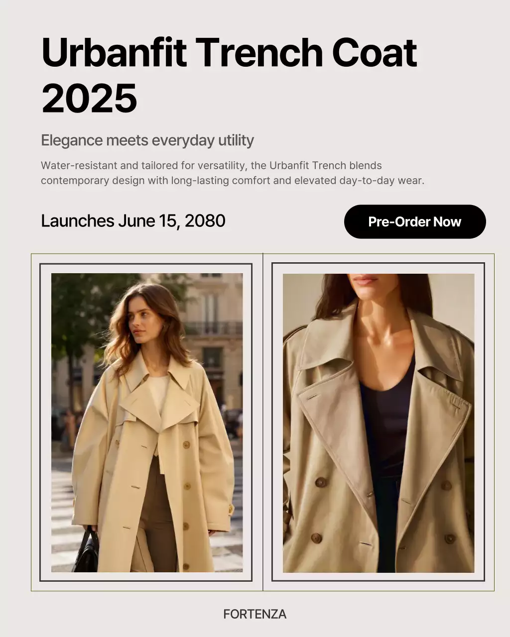 Beige Modern Fashion Promotion Instagram Post