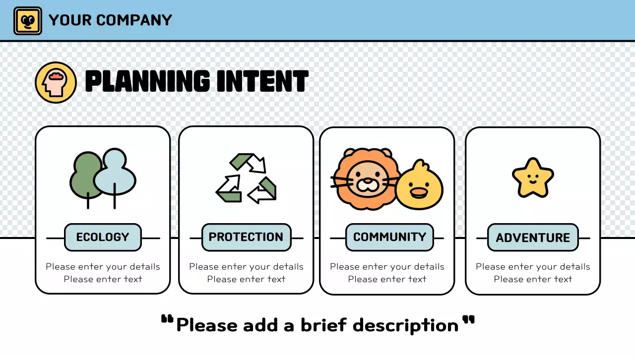 Colorful Retro Eco Camp Plans Presentation