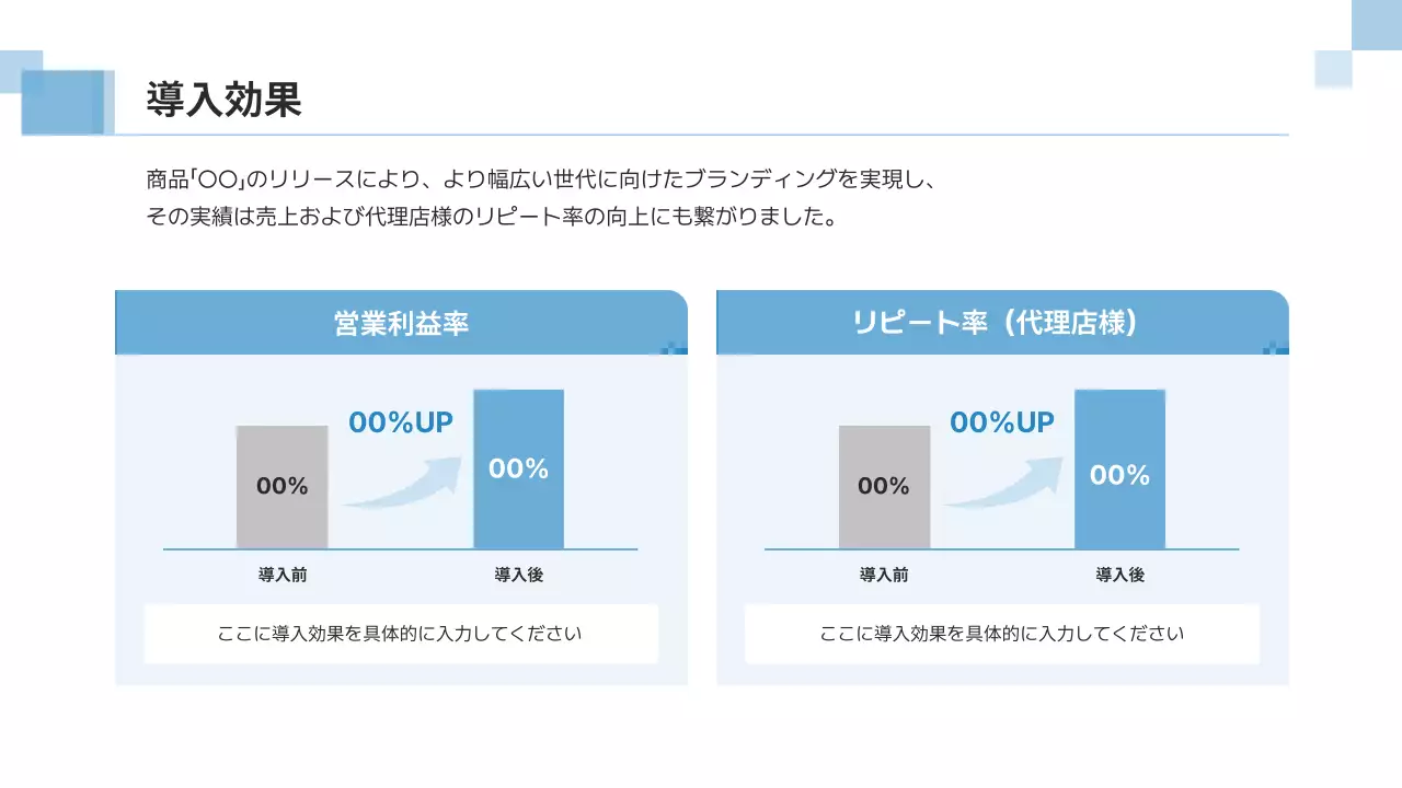 青 シンプル ビジネス 提案書 プレゼンテーション