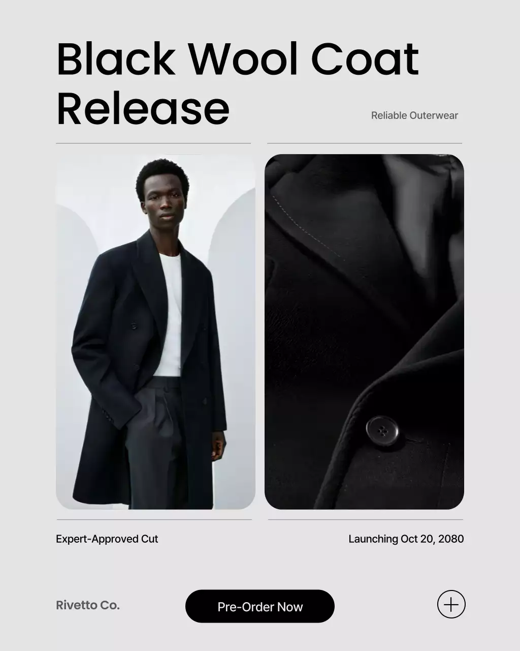 Black Modern Fashion Promotion Advertisement Instagram Post